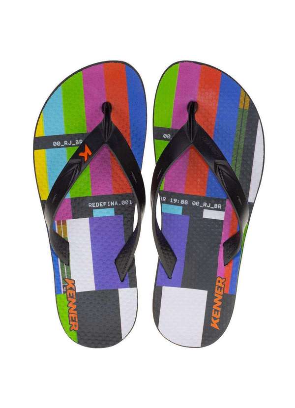 Chinelo Masculino Summer Kenner Dhq02 Preto Clovis Calcados