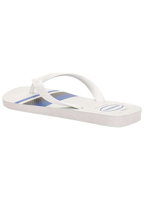 Havaianas - Chinelo Masculino Top Basic Havaianas Cl26 Branco/Azul 2