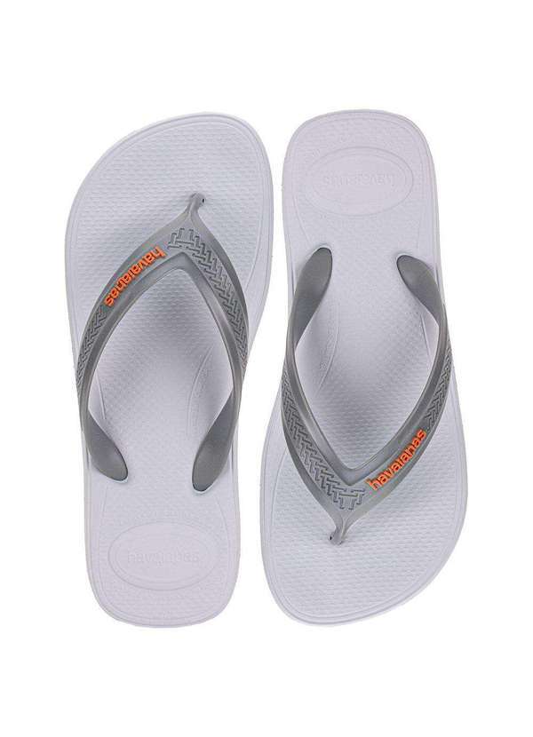 Havaianas - Chinelo Masculino Top Max Comfort Havaianas Cl25 Cinza/Laranja