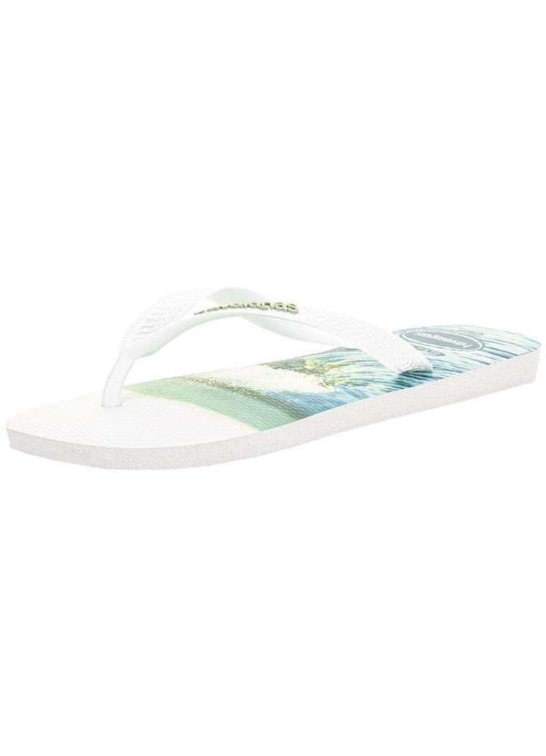 Havaianas - Chinelo Masculino Top Surfer I Havaianas 4149971 Branco/Verde 3