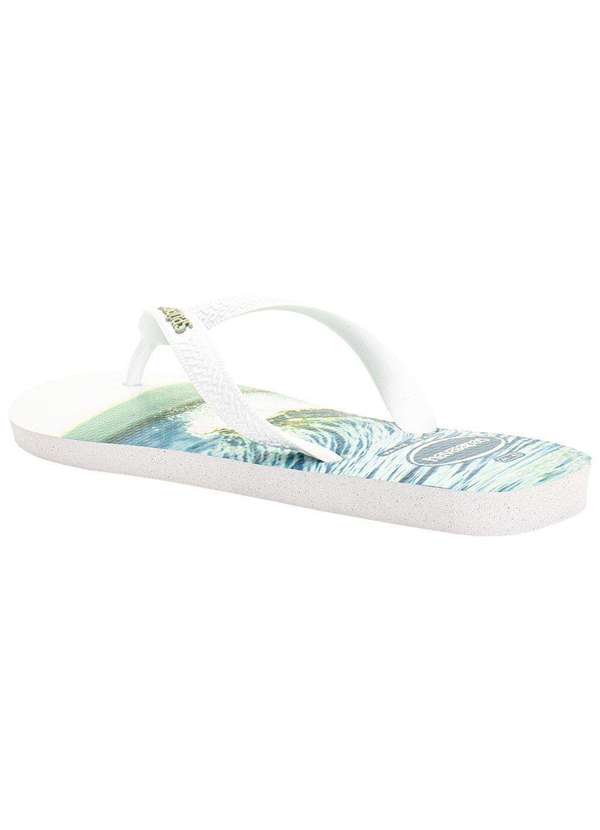 Havaianas - Chinelo Masculino Top Surfer I Havaianas 4149971 Branco/Verde 4