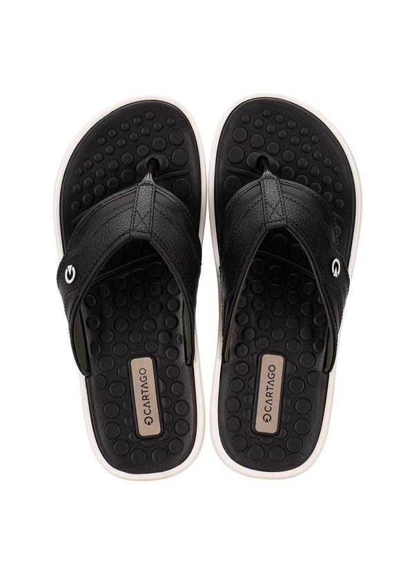 Cartago - Chinelo Masculino Veneto Iii Cartago 12452 - Preto