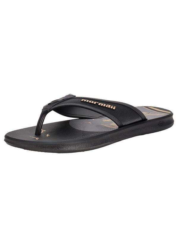 Mormaii - Chinelo Masculino Wave Iii Mormaii 12565 Preto/Bege 2