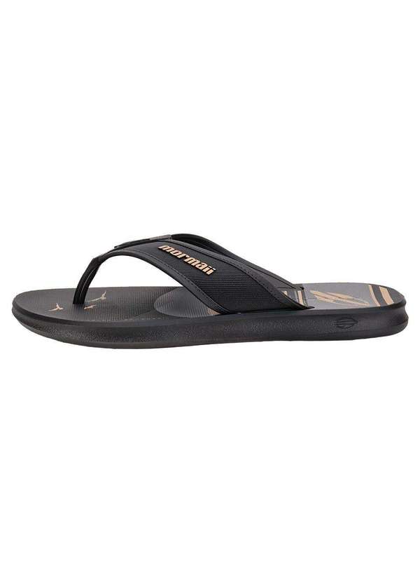 Mormaii - Chinelo Masculino Wave Iii Mormaii 12565 Preto/Bege 3