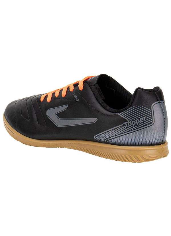 Topper - Chuteira Futsal Cup Vii Topper Tp0486 Preto/Cinza 3