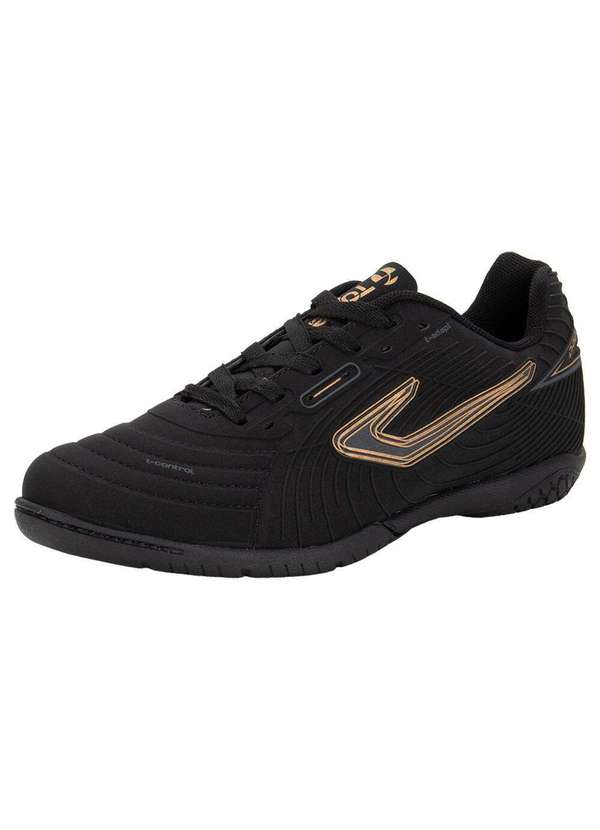 Topper - Chuteira Futsal Drible Vi Topper Tp0454 - Preto/Dourado