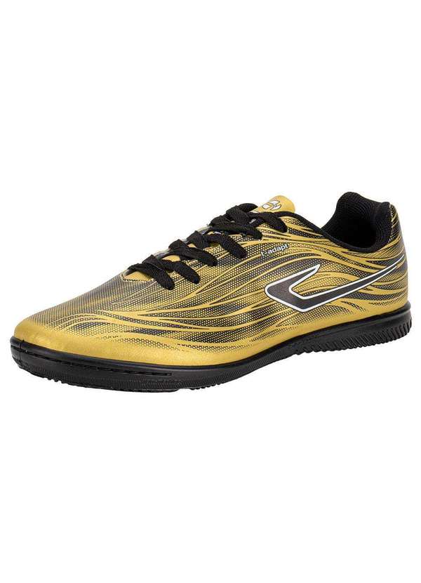 Chuteira Futsal Slick V Topper Tp0492 Ouro Clovis Calcados