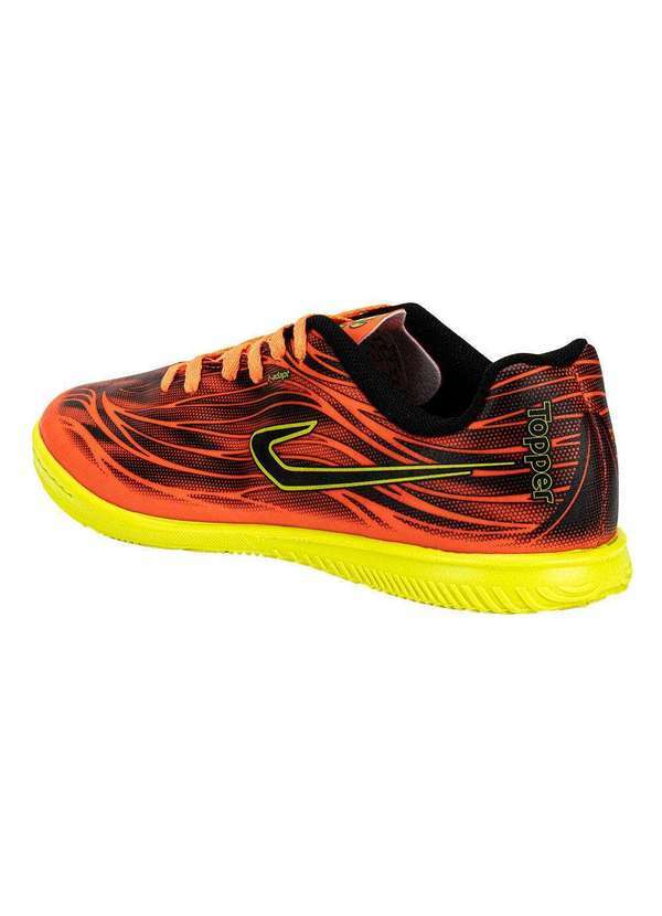 Topper - Chuteira Futsal Slick V Topper Tp0492 - Coral 3