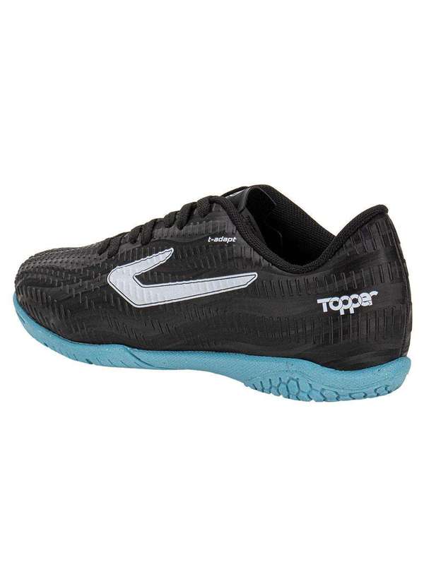 Topper - Chuteira Futsal Top Bast Topper Tp0481 - Preto/Azul 3