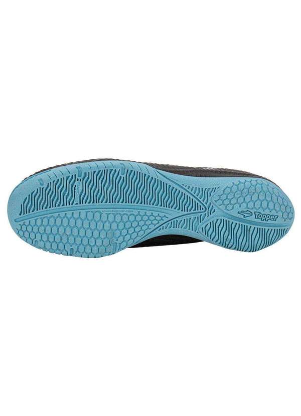 Topper - Chuteira Futsal Top Bast Topper Tp0481 - Preto/Azul 4
