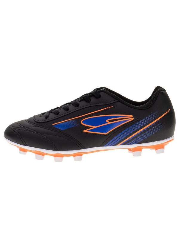Dray - Chuteira Masculina Campo Foorcy Dray - 324 - Preto/Laranja 2