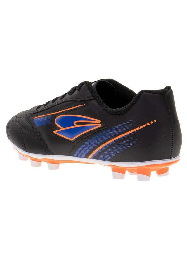 Dray - Chuteira Masculina Campo Foorcy Dray - 324 - Preto/Laranja 3