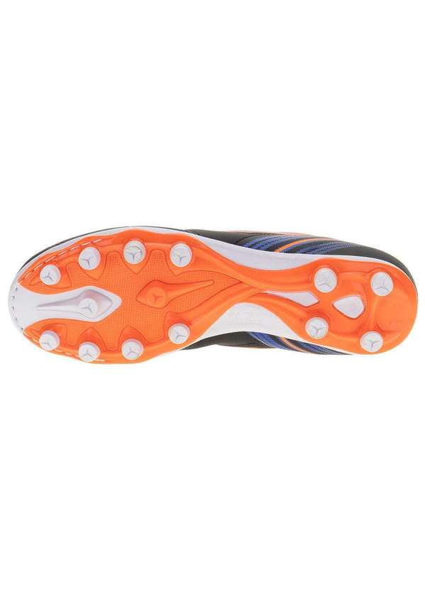 Dray - Chuteira Masculina Campo Foorcy Dray - 324 - Preto/Laranja 4