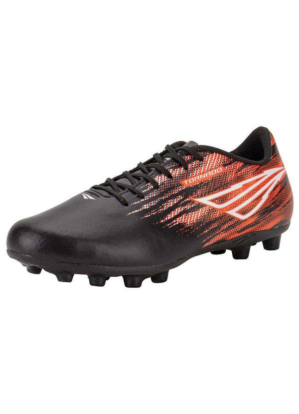 Penalty - Chuteira Masculina Campo Tornado Penalty 214286 - Preto/Vermelho