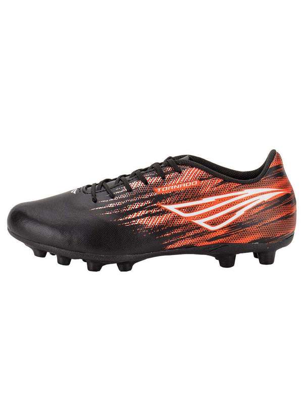 Penalty - Chuteira Masculina Campo Tornado Penalty 214286 - Preto/Vermelho 2