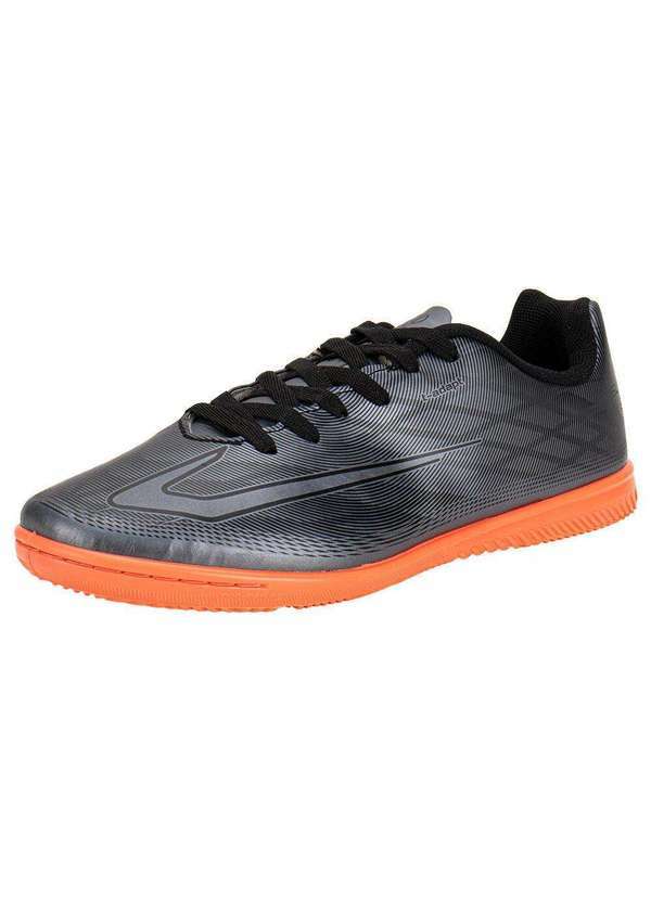 Topper - Chuteira Masculina Futsal Slick Iv Topper Tp04140006 - Cinza/Preto