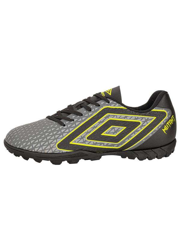 Umbro - Chuteira Masculina Society Mutant Umbro U01fb00251 - Cinza/Verde 2