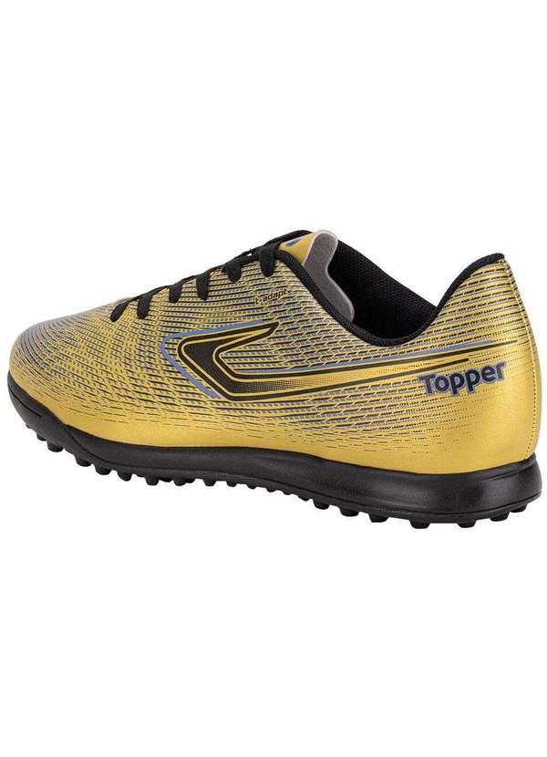 Topper - Chuteira Society Slick Vi Topper Tp0579 Ouro 3