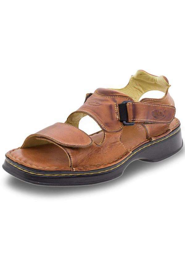 Duplo Sentido - Sandália Masculina Anti-Stress Duplo Sentido - 0500 - Café