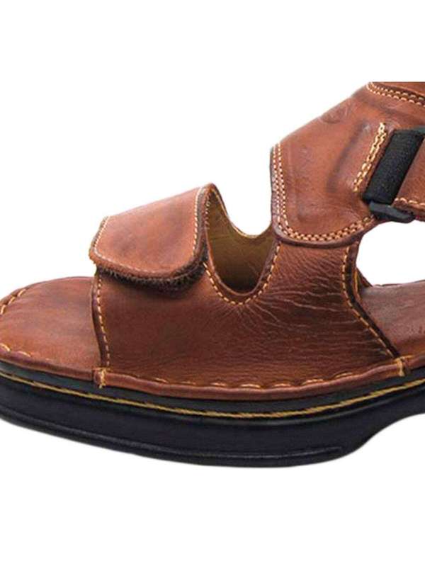 Duplo Sentido - Sandália Masculina Anti-Stress Duplo Sentido - 0500 - Café 01 5