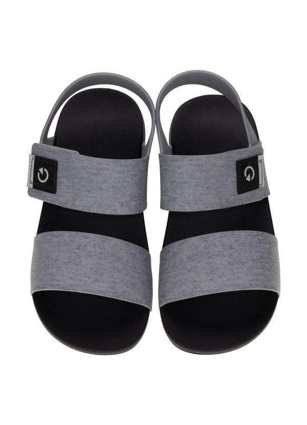 Cartago - Sandália Masculina Dakar Ii Cartago 12280 - Preto/Cinza