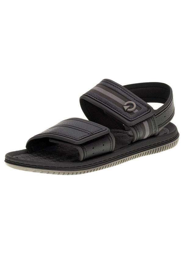 Cartago - Sandália Masculina Fiji Iv Cartago - 11609 - Preto/Cinza
