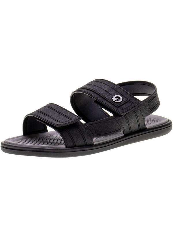 Cartago - Sandália Masculina Vêneto Cartago - 12040 - Preto