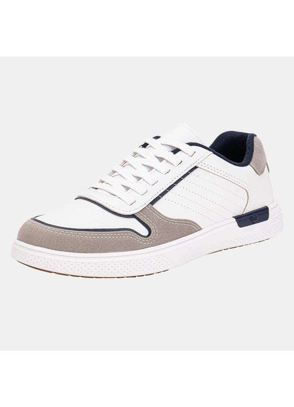 Brsport - Sapatênis Masculino Casual Brsport 2270115 - Branco/Cinza