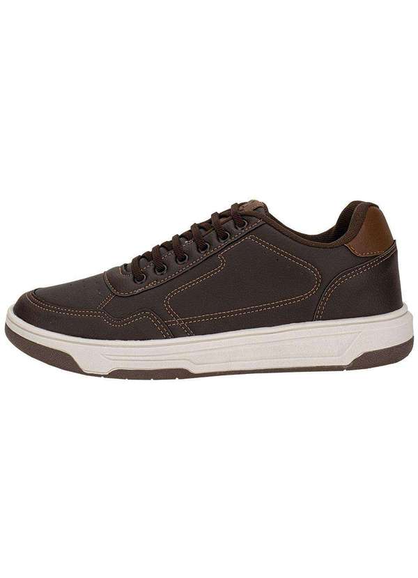 Confort Way - Sapatênis Masculino Confort Way 802504 - Café 2