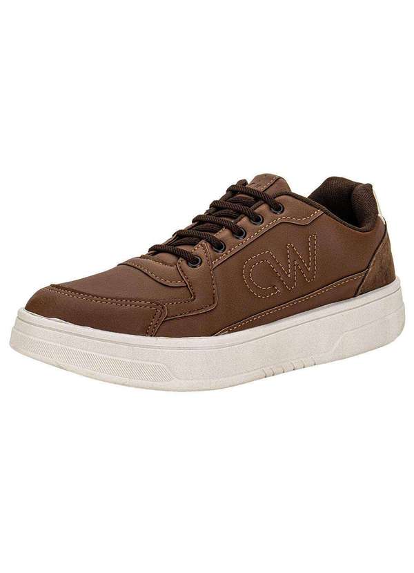 Confort Way - Sapatênis Masculino Confort Way 902502 - Caramelo