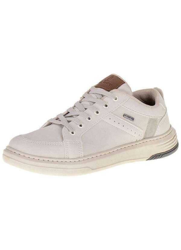 Confort Way - Sapatênis Masculino Confort Way - 9103 - Branco/Off