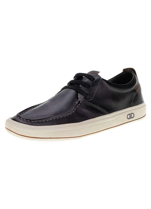 Democrata - Sapatênis Masculino Denim Go Democrata - 290105 - Preto