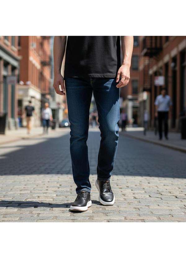 Democrata - Sapatênis Masculino Drake Pulse Democrata 600103 Preto 2