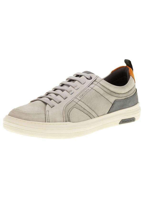 Democrata - Sapatênis Masculino Luke Democrata - 136201 - Cinza