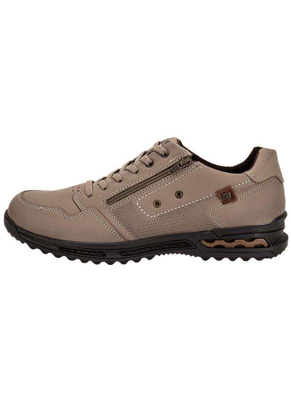 Pegada - Sapatênis Masculino Plus Size Pegada 511801 Taupe 2