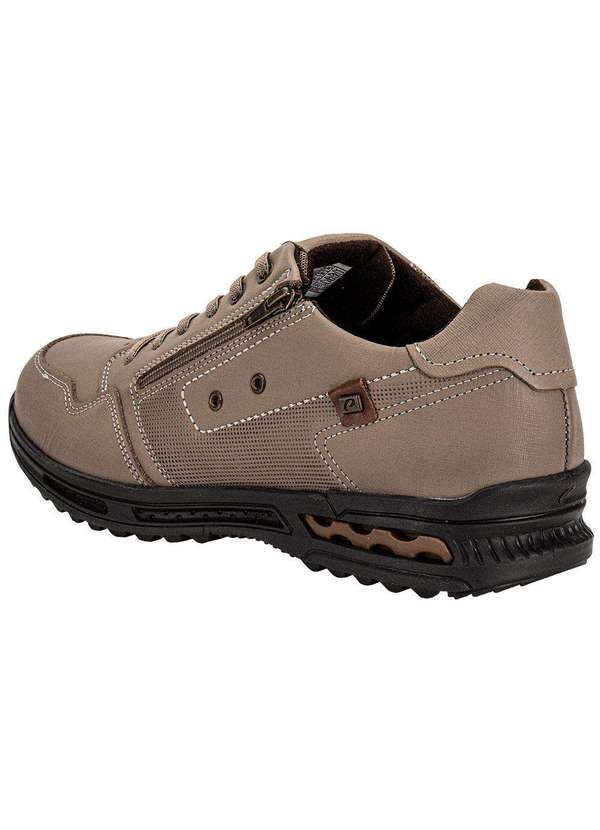 Pegada - Sapatênis Masculino Plus Size Pegada 511801 Taupe 3