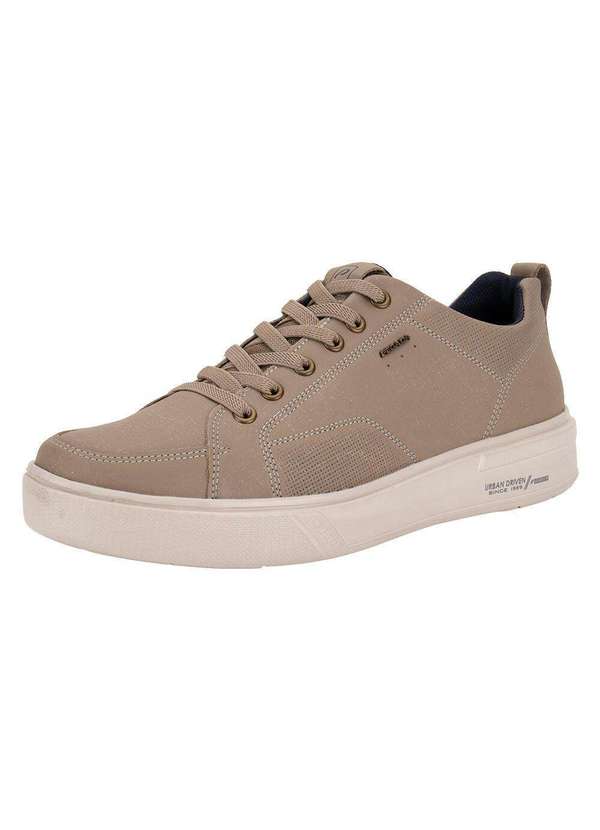 Pegada - Sapatênis Masculino Plus Size Pegada 511902 Taupe