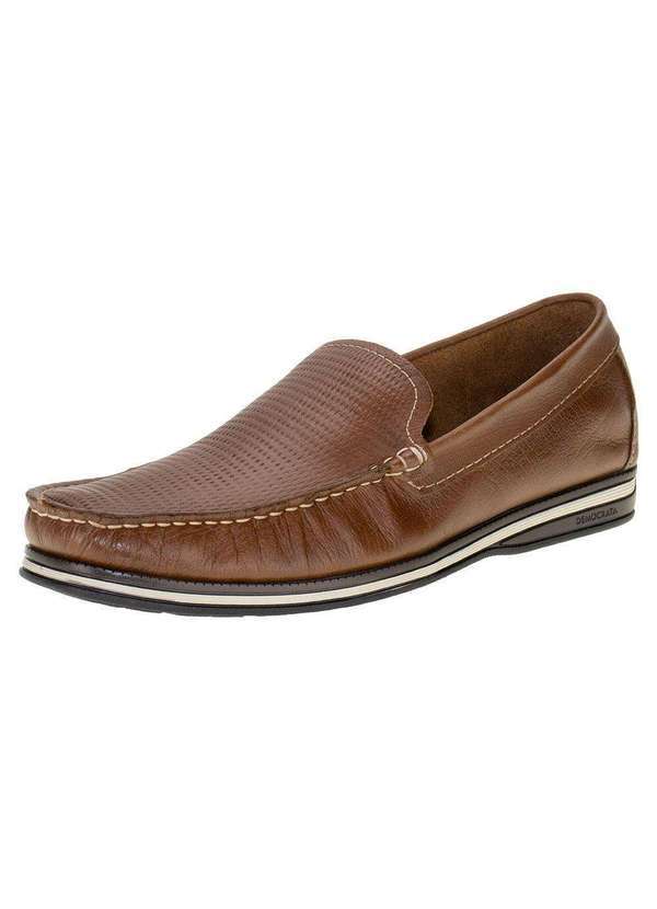Democrata - Mocassim Masculino Denim Flow Democrata - 135201 - Caramelo 01