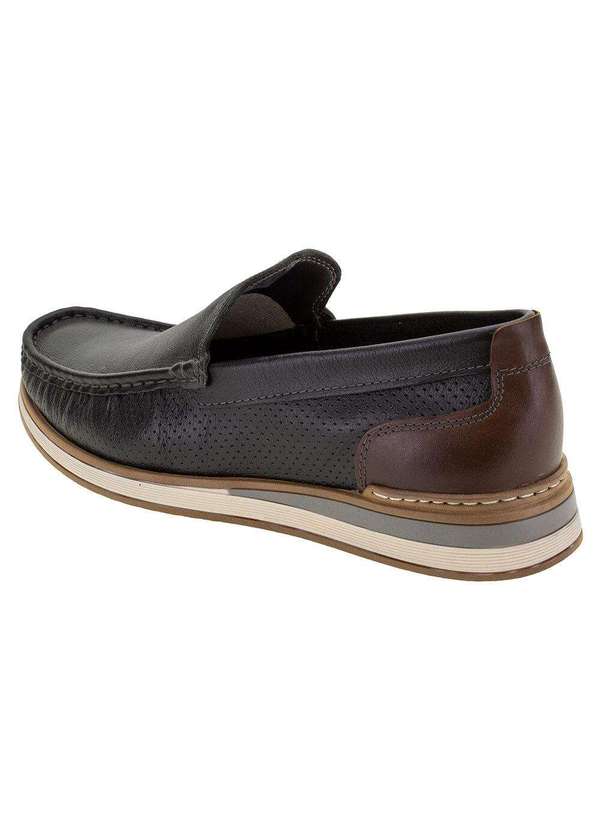 Democrata - Mocassim Masculino Denim Flow Democrata - 252101 - Preto 3