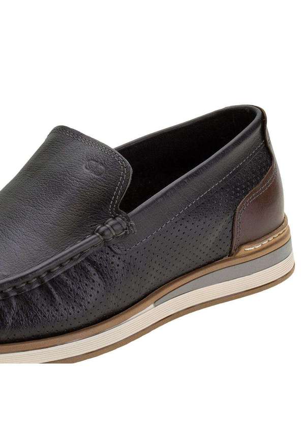 Democrata - Mocassim Masculino Denim Flow Democrata - 252101 - Preto 5