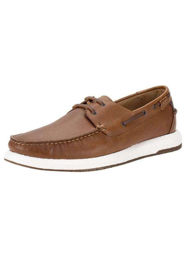 Democrata - Mocassim Masculino Easy Flop Pulse Democrata 610102 - Caramelo