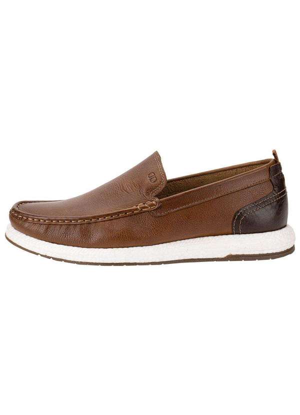 Democrata - Mocassim Masculino Flop Pulse Democrata 610101 - Caramelo 2