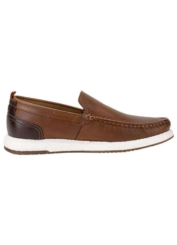 Democrata - Mocassim Masculino Flop Pulse Democrata 610101 - Caramelo 5