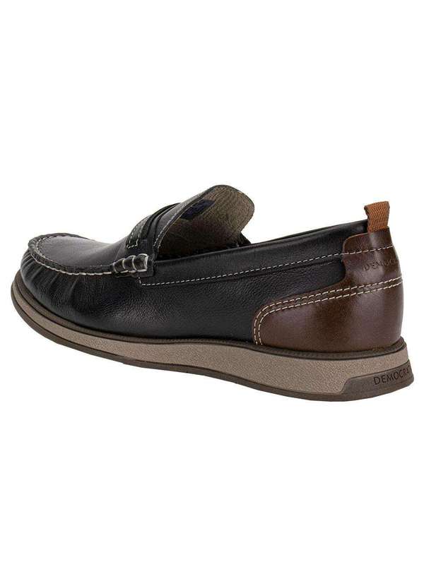 Democrata - Mocassim Masculino Nash Democrata 252302 - Preto 3