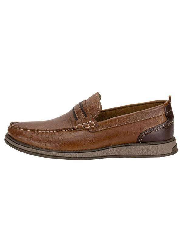 Democrata - Mocassim Masculino Nash Democrata 252302 - Caramelo 2