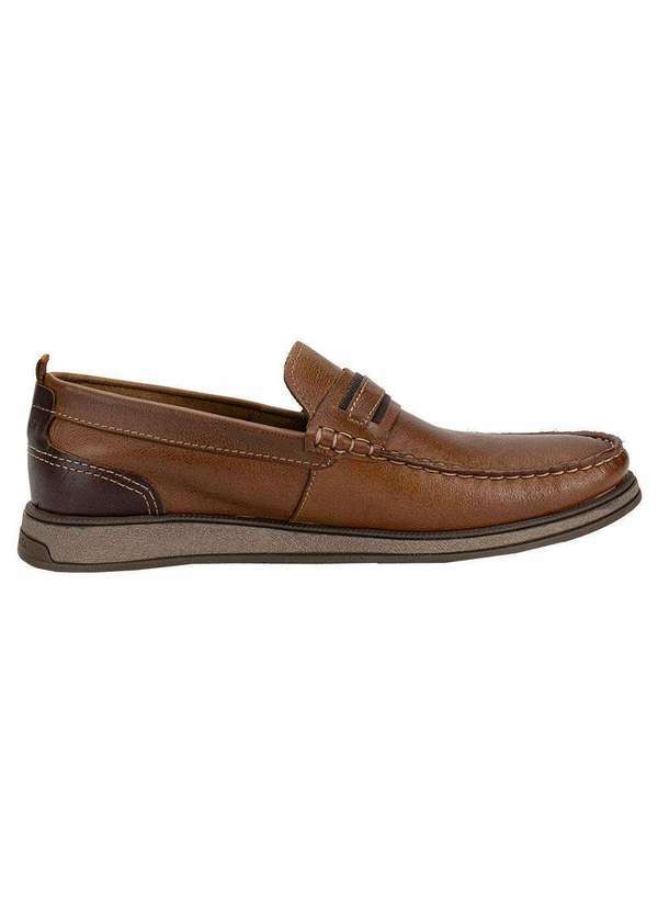 Democrata - Mocassim Masculino Nash Democrata 252302 - Caramelo 5