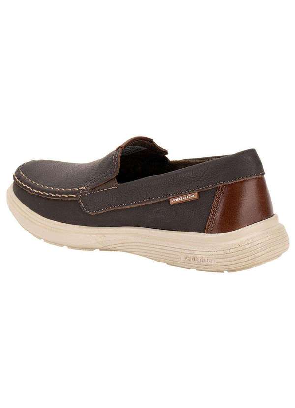 Pegada - Mocassim Masculino Pegada 142201 - Café 3