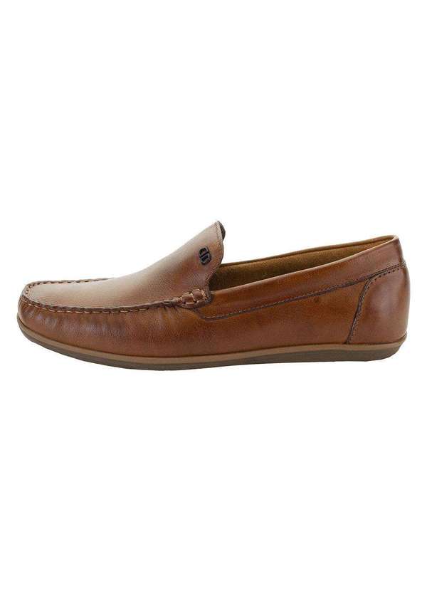 Democrata - Mocassim Masculino Tag Democrata - 226102 - Caramelo 2
