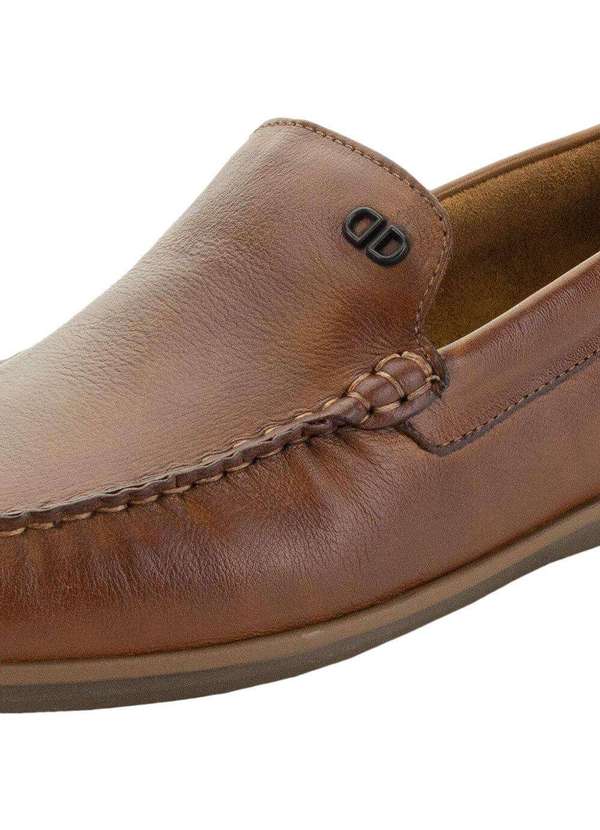 Democrata - Mocassim Masculino Tag Democrata - 226102 - Caramelo 5