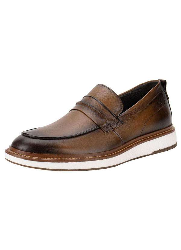 Democrata - Sapato Masculino Clark Pulse Democrata 604203 - Caramelo